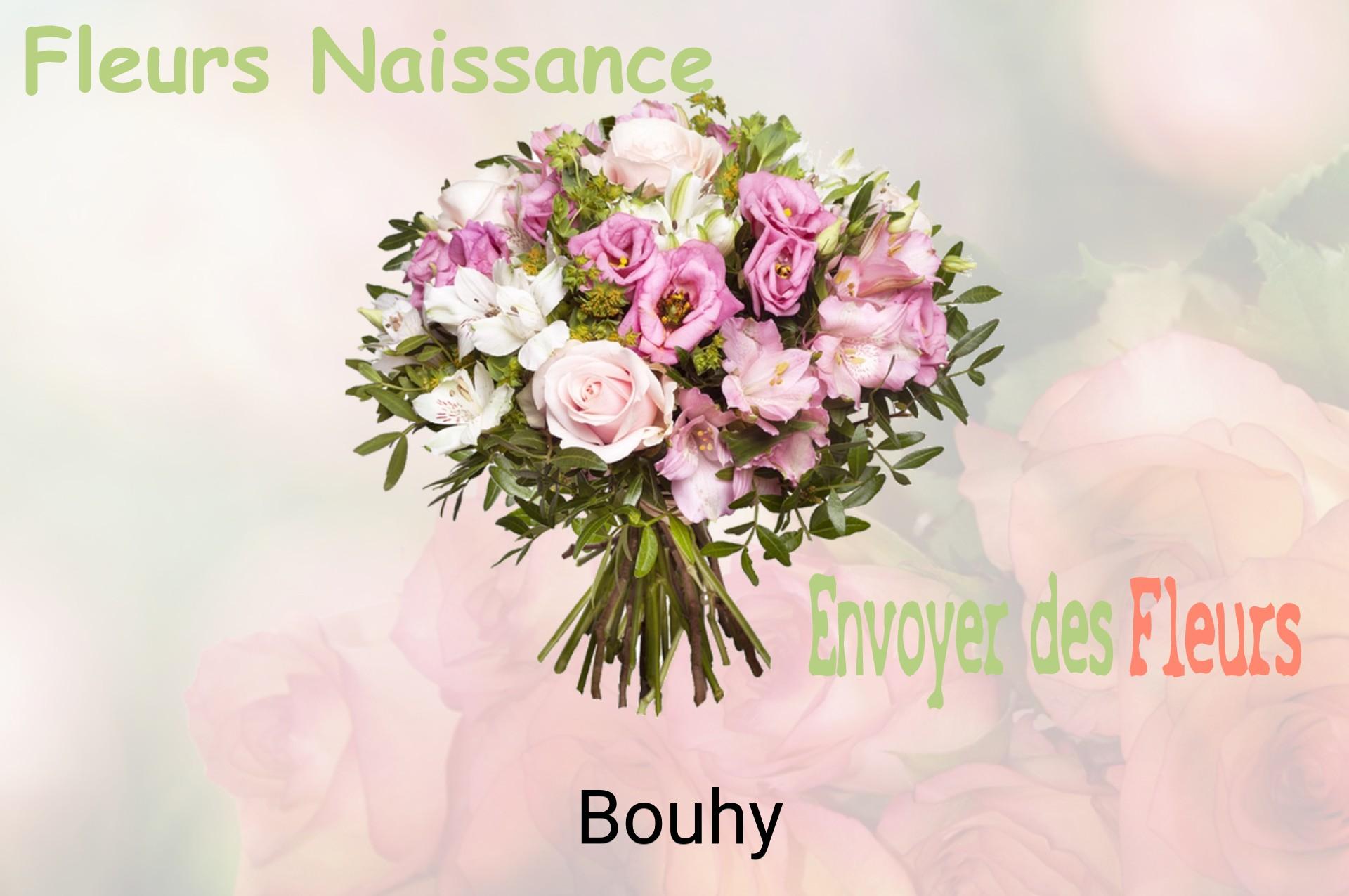 Bouquet de fleurs de naissance livré à Bouhy